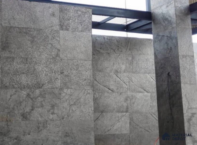 WL 00261 B Natural Stonier Opaque Design 8 ft x 4 ft Stone Veneer - 4 mm | Suitable for Facade, Wardrobe & Bedroom