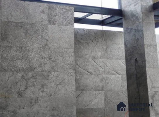 WL 00261 Natural Stonier Opaque Design 8 ft x 4 ft Stone Veneer - 2 mm | Suitable for Facade, Wardrobe & Bedroom