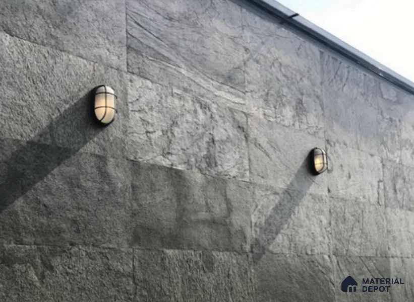 WL 00262 Natural Stonier Opaque Design 8 ft x 4 ft Stone Veneer - 2 mm | Suitable for Facade, Wardrobe & Bedroom