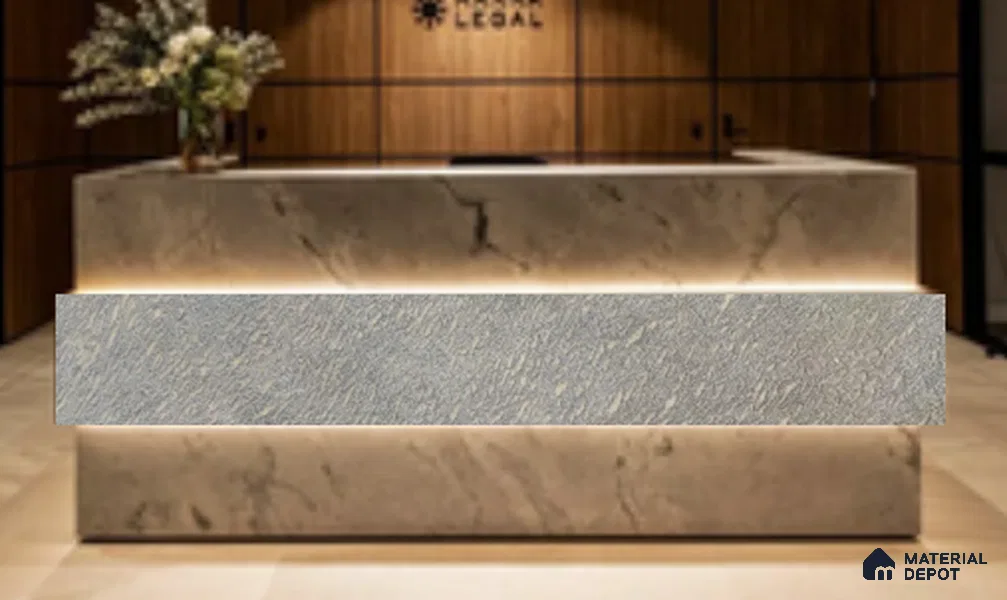 WL 00294 Natural Lucentier Translucent Design 8 ft x 4 ft Stone Veneer - 2 mm | Suitable for Facade, Wardrobe & Bedroom