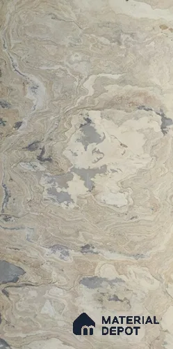 WL 00295 B Natural Lucentier Translucent Design 8 ft x 4 ft Stone Veneer - 4 mm | Suitable for Facade, Wardrobe & Bedroom