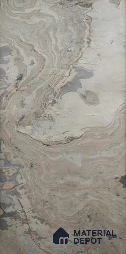 WL 00264 Natural Stonier Opaque Design 8 ft x 4 ft Stone Veneer - 2 mm | Suitable for Facade, Wardrobe & Bedroom