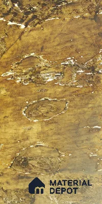 WL 00296 B Natural Lucentier Translucent Design 8 ft x 4 ft Stone Veneer - 4 mm | Suitable for Facade, Wardrobe & Bedroom