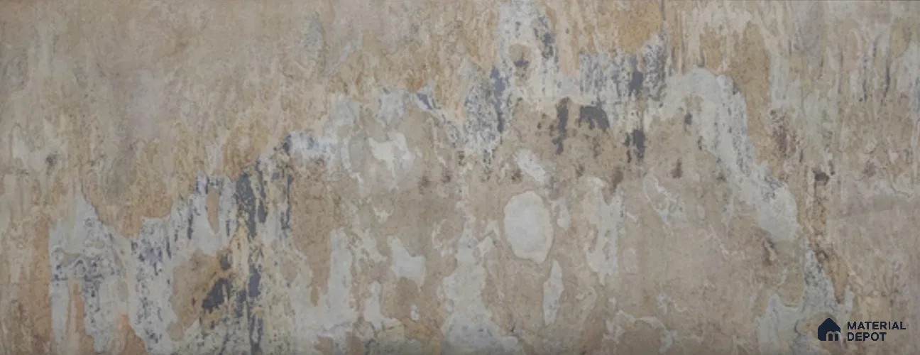 WL 00355 B Massive Opaque Design 10 ft x 4 ft Stone Veneer - 4 mm | Suitable for Facade, Wardrobe & Bedroom