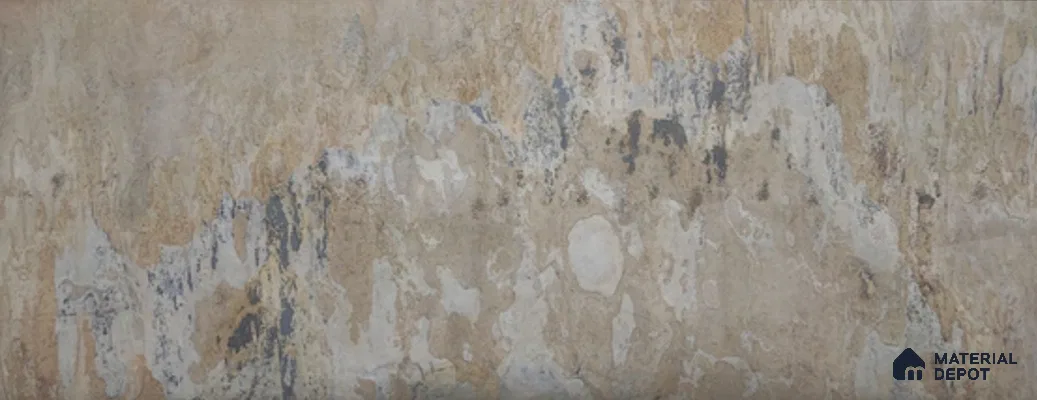 WL 00355 Massive Opaque Design 10 ft x 4 ft Stone Veneer - 2 mm | Suitable for Facade, Wardrobe & Bedroom