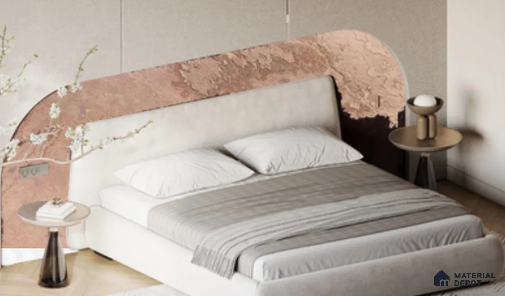 WL 00297 Natural Lucentier Translucent Design 8 ft x 4 ft Stone Veneer - 2 mm | Suitable for Facade, Wardrobe & Bedroom