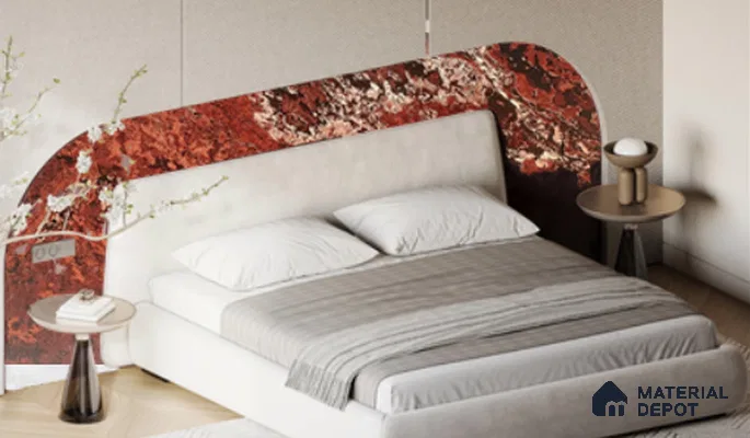 WL 00297 Natural Lucentier Translucent Design 8 ft x 4 ft Stone Veneer - 2 mm | Suitable for Facade, Wardrobe & Bedroom