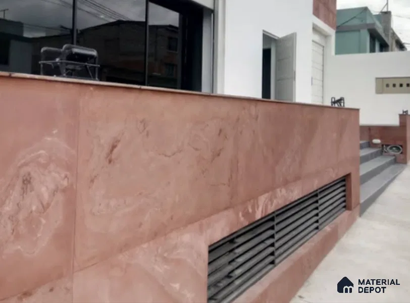 WL 00267 Natural Stonier Opaque Design 8 ft x 4 ft Stone Veneer - 2 mm | Suitable for Facade, Wardrobe & Bedroom