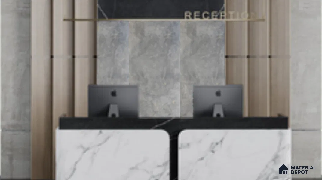 WL 00298 Natural Lucentier Translucent Design 8 ft x 4 ft Stone Veneer - 2 mm | Suitable for Facade, Wardrobe & Bedroom