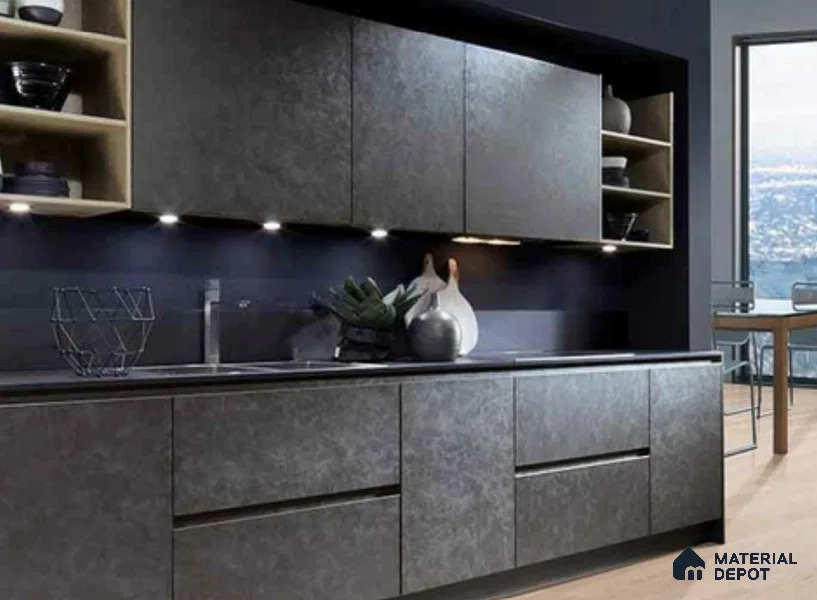 WL 00270 Natural Stonier Opaque Design 8 ft x 4 ft Stone Veneer - 2 mm | Suitable for Facade, Wardrobe & Bedroom