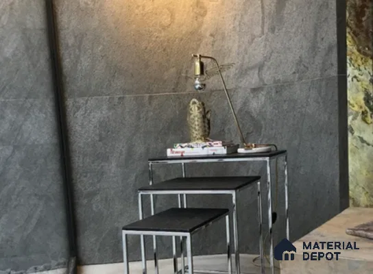 WL 00271 B Natural Stonier Opaque Design 8 ft x 4 ft Stone Veneer - 4 mm | Suitable for Facade, Wardrobe & Bedroom