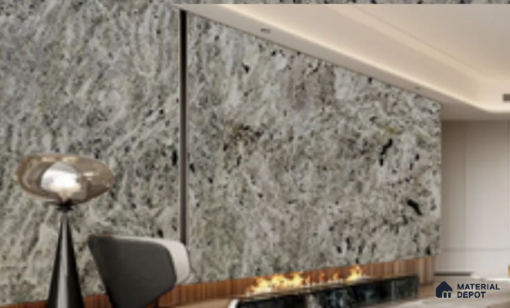 WL 00300 B Natural Lucentier Translucent Design 8 ft x 4 ft Stone Veneer - 4 mm | Suitable for Facade, Wardrobe & Bedroom