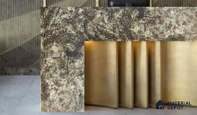 WL 00278 B Natural Lucentier Translucent Design 8 ft x 4 ft Stone Veneer - 4 mm | Suitable for Facade, Wardrobe & Bedroom