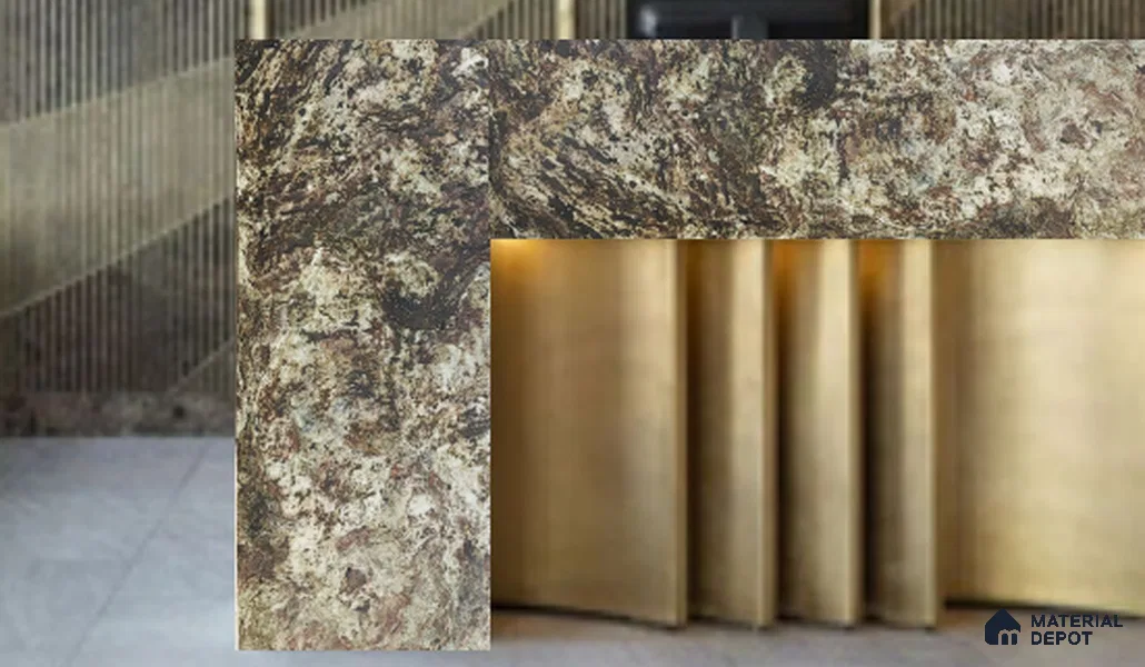 WL 00278 B Natural Lucentier Translucent Design 8 ft x 4 ft Stone Veneer - 4 mm | Suitable for Facade, Wardrobe & Bedroom