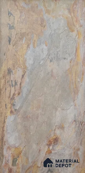 WL 00245 B Natural Stonier Opaque Design 8 ft x 4 ft Stone Veneer - 4 mm | Suitable for Facade, Wardrobe & Bedroom