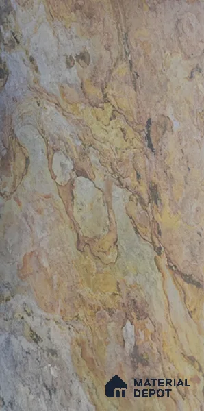 WL 00280 B Natural Lucentier Translucent Design 8 ft x 4 ft Stone Veneer - 4 mm | Suitable for Facade, Wardrobe & Bedroom