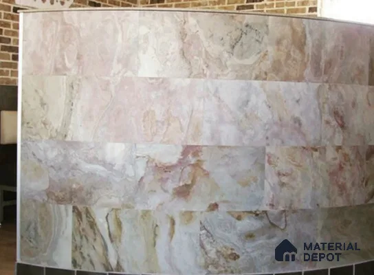WL 00246 B Natural Stonier Opaque Design 8 ft x 4 ft Stone Veneer - 4 mm | Suitable for Facade, Wardrobe & Bedroom