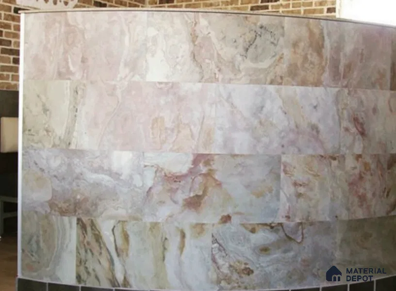 WL 00246 B Natural Stonier Opaque Design 8 ft x 4 ft Stone Veneer - 4 mm | Suitable for Facade, Wardrobe & Bedroom
