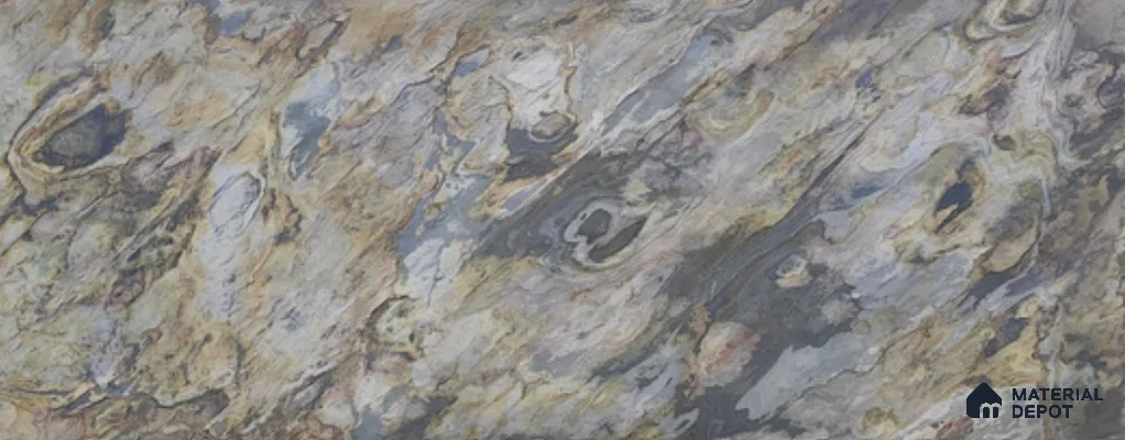 WL 00347 Massive Opaque Design 10 ft x 4 ft Stone Veneer - 2 mm | Suitable for Facade, Wardrobe & Bedroom