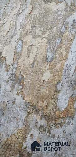 WL 00247 B Natural Stonier Opaque Design 8 ft x 4 ft Stone Veneer - 4 mm | Suitable for Facade, Wardrobe & Bedroom