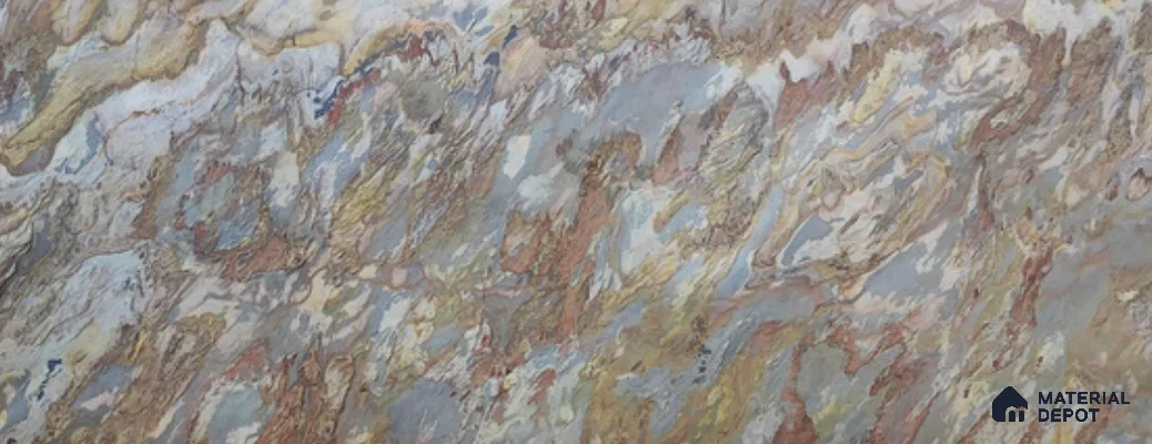 WL 00348 Massive Opaque Design 10 ft x 4 ft Stone Veneer - 2 mm | Suitable for Facade, Wardrobe & Bedroom