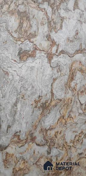 WL 00248 B Natural Stonier Opaque Design 8 ft x 4 ft Stone Veneer - 4 mm | Suitable for Facade, Wardrobe & Bedroom