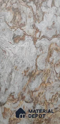 WL 00248 Natural Stonier Opaque Design 8 ft x 4 ft Stone Veneer - 2 mm | Suitable for Facade, Wardrobe & Bedroom