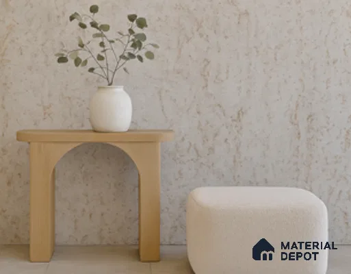 WL 00309 Grainy Stonier Opaque Design 8 ft x 4 ft Stone Veneer - 2 mm | Suitable for Facade, Wardrobe & Bedroom
