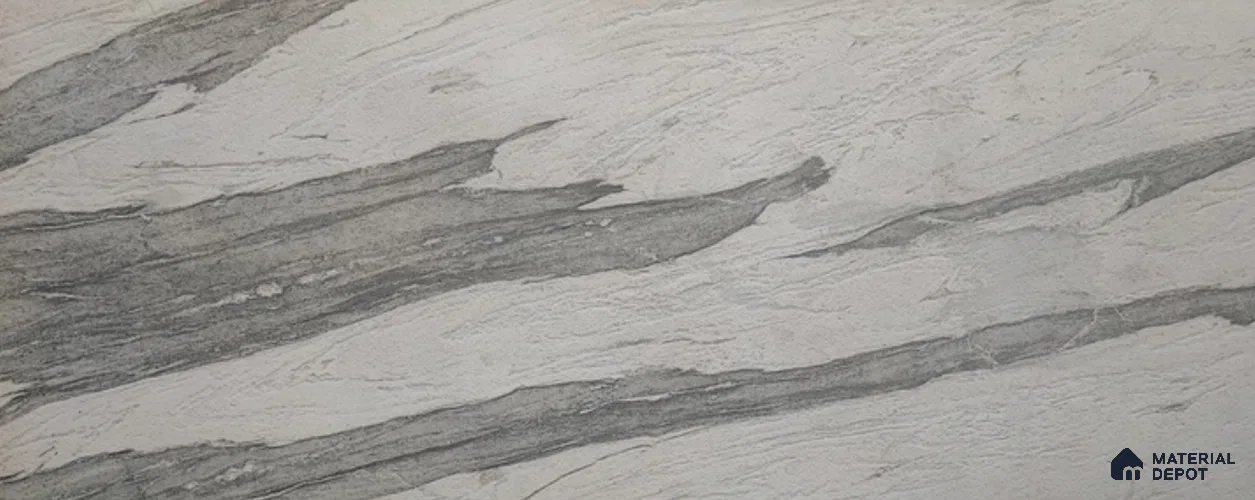 WL 00358 B Massive Opaque Design 10 ft x 4 ft Stone Veneer - 4 mm | Suitable for Facade, Wardrobe & Bedroom