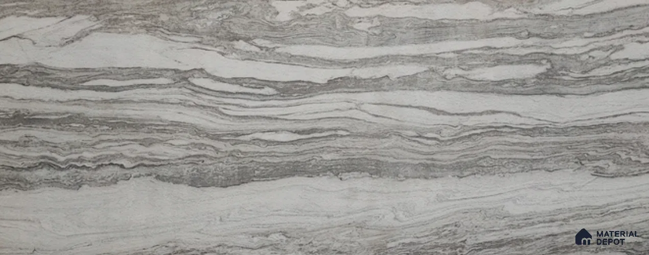WL 00360 B Massive Opaque Design 10 ft x 4 ft Stone Veneer - 4 mm | Suitable for Facade, Wardrobe & Bedroom