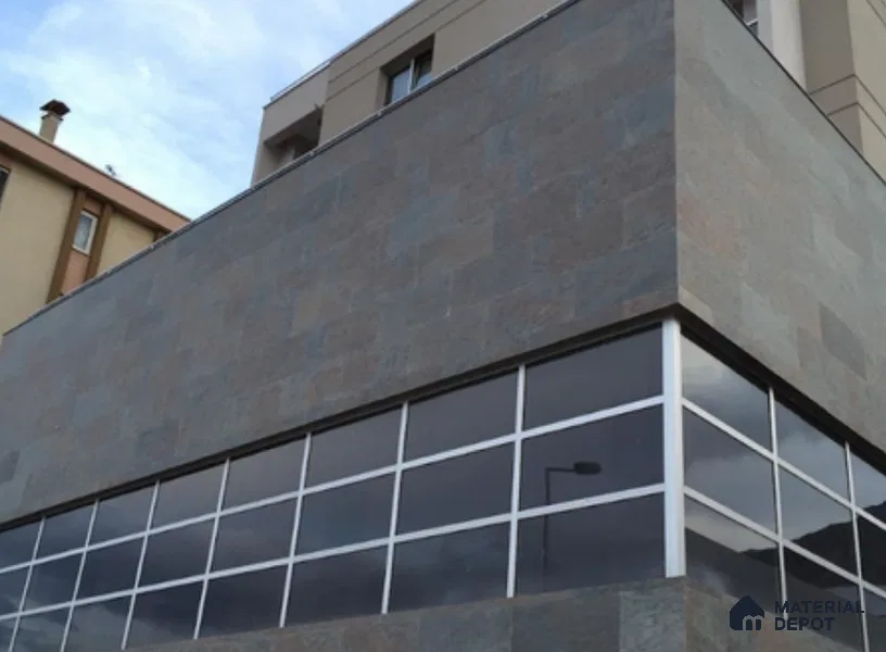 WL 00249 B Natural Stonier Opaque Design 8 ft x 4 ft Stone Veneer - 4 mm | Suitable for Facade, Wardrobe & Bedroom