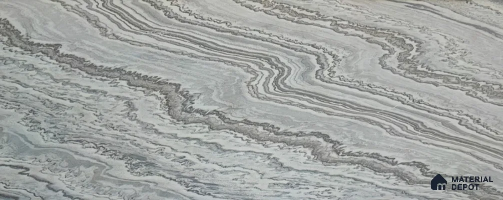 WL 00362 B Massive Opaque Design 10 ft x 4 ft Stone Veneer - 4 mm | Suitable for Facade, Wardrobe & Bedroom