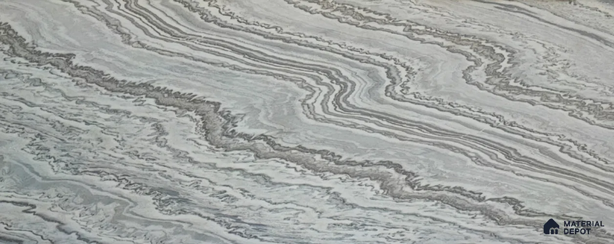 WL 00362 Massive Opaque Design 10 ft x 4 ft Stone Veneer - 2 mm | Suitable for Facade, Wardrobe & Bedroom
