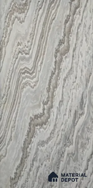 WL 00319 B Grainy Stonier Opaque Design 8 ft x 4 ft Stone Veneer - 4 mm | Suitable for Facade, Wardrobe & Bedroom