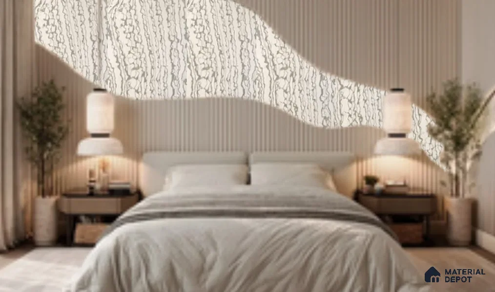 WL 00339 Grainy Lucentier Translucent Design 8 ft x 4 ft Stone Veneer - 2 mm | Suitable for Facade, Wardrobe & Bedroom