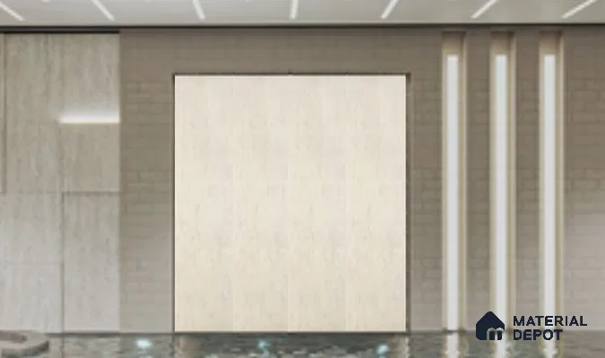 WL 00340 Grainy Lucentier Translucent Design 8 ft x 4 ft Stone Veneer - 2 mm | Suitable for Facade, Wardrobe & Bedroom