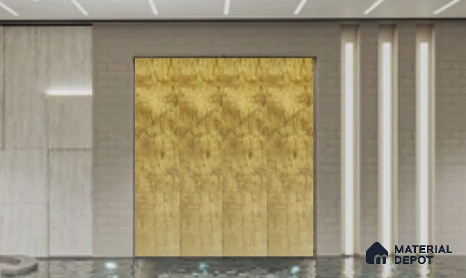 WL 00340 Grainy Lucentier Translucent Design 8 ft x 4 ft Stone Veneer - 2 mm | Suitable for Facade, Wardrobe & Bedroom