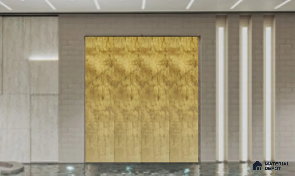 WL 00340 Grainy Lucentier Translucent Design 8 ft x 4 ft Stone Veneer - 2 mm | Suitable for Facade, Wardrobe & Bedroom