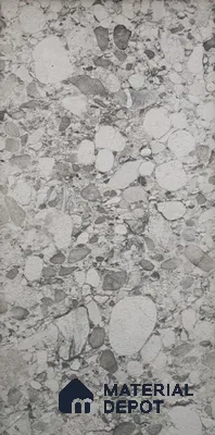 WL 00328 Grainy Stonier Opaque Design 8 ft x 4 ft Stone Veneer - 2 mm | Suitable for Facade, Wardrobe & Bedroom