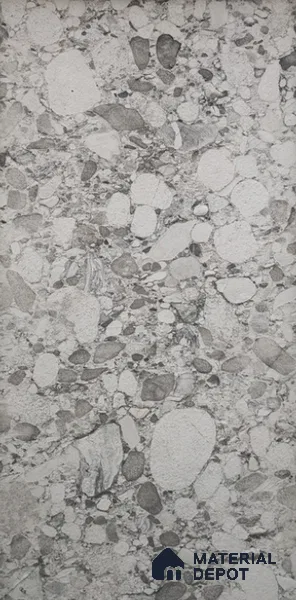 WL 00328 Grainy Stonier Opaque Design 8 ft x 4 ft Stone Veneer - 2 mm | Suitable for Facade, Wardrobe & Bedroom