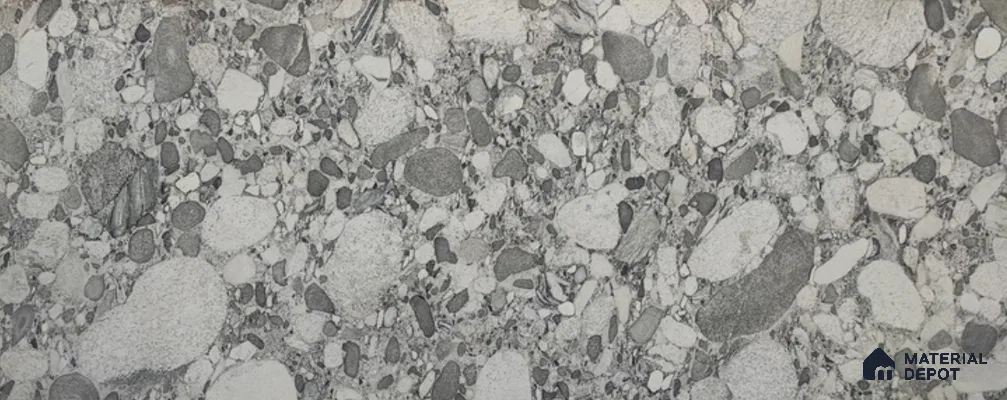 WL 00363 Massive Opaque Design 10 ft x 4 ft Stone Veneer - 2 mm | Suitable for Facade, Wardrobe & Bedroom