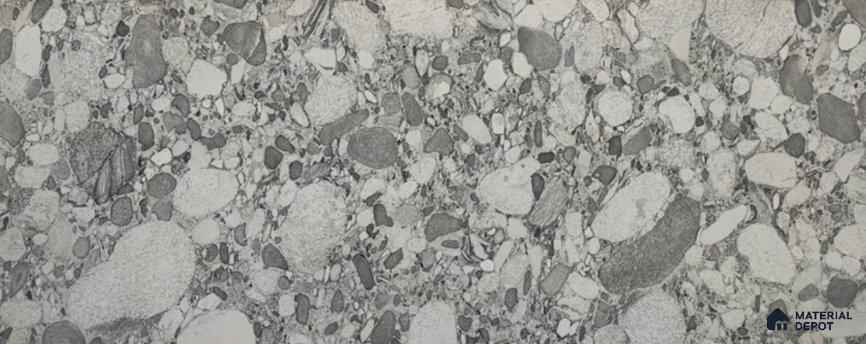 WL 00363 Massive Opaque Design 10 ft x 4 ft Stone Veneer - 2 mm | Suitable for Facade, Wardrobe & Bedroom