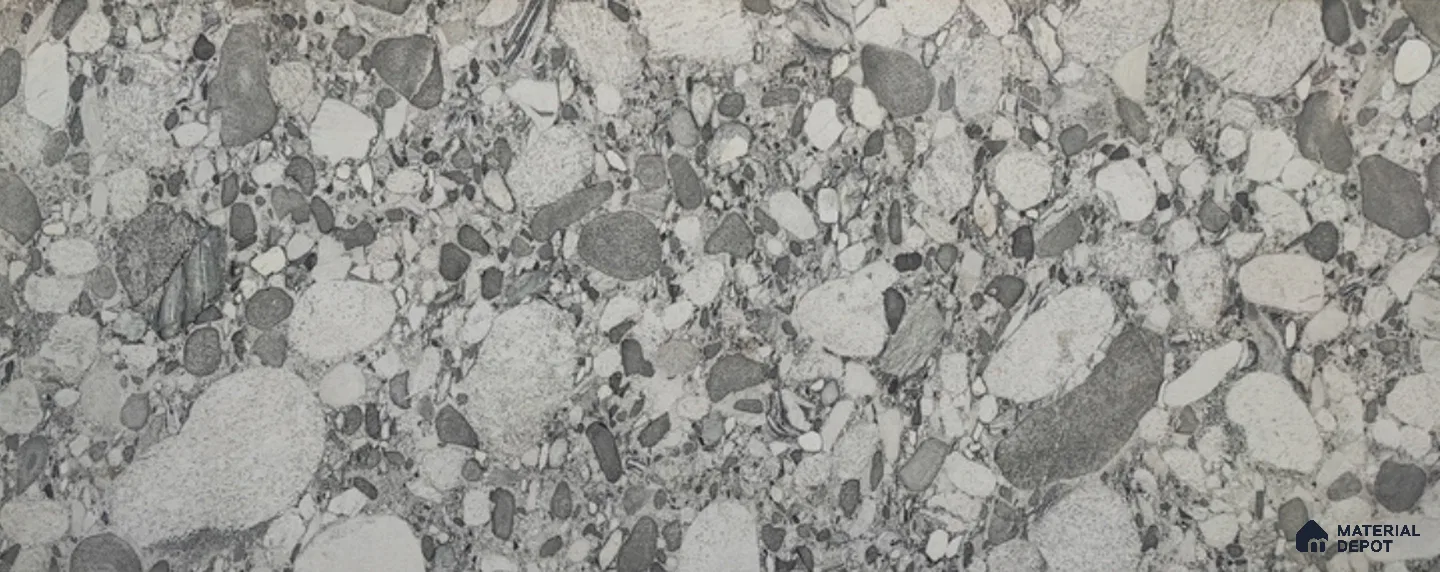 WL 00363 Massive Opaque Design 10 ft x 4 ft Stone Veneer - 2 mm | Suitable for Facade, Wardrobe & Bedroom