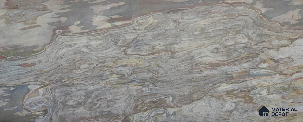 WL 00351 B Massive Opaque Design 10 ft x 4 ft Stone Veneer - 4 mm | Suitable for Facade, Wardrobe & Bedroom