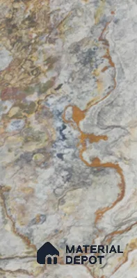 WL 00285 B Natural Lucentier Translucent Design 8 ft x 4 ft Stone Veneer - 4 mm | Suitable for Facade, Wardrobe & Bedroom