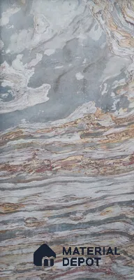 WL 00250 B Natural Stonier Opaque Design 8 ft x 4 ft Stone Veneer - 4 mm | Suitable for Facade, Wardrobe & Bedroom