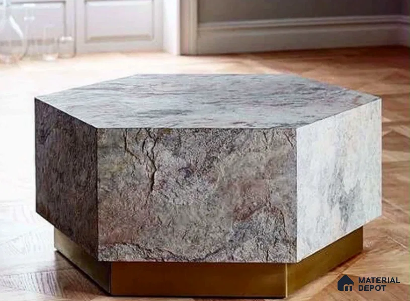 WL 00250 B Natural Stonier Opaque Design 8 ft x 4 ft Stone Veneer - 4 mm | Suitable for Facade, Wardrobe & Bedroom