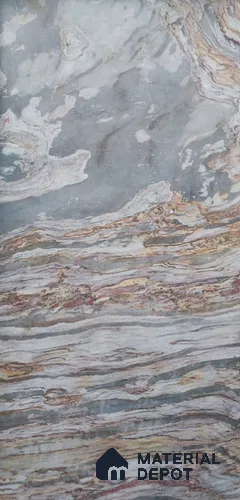 WL 00250 Natural Stonier Opaque Design 8 ft x 4 ft Stone Veneer - 2 mm | Suitable for Facade, Wardrobe & Bedroom