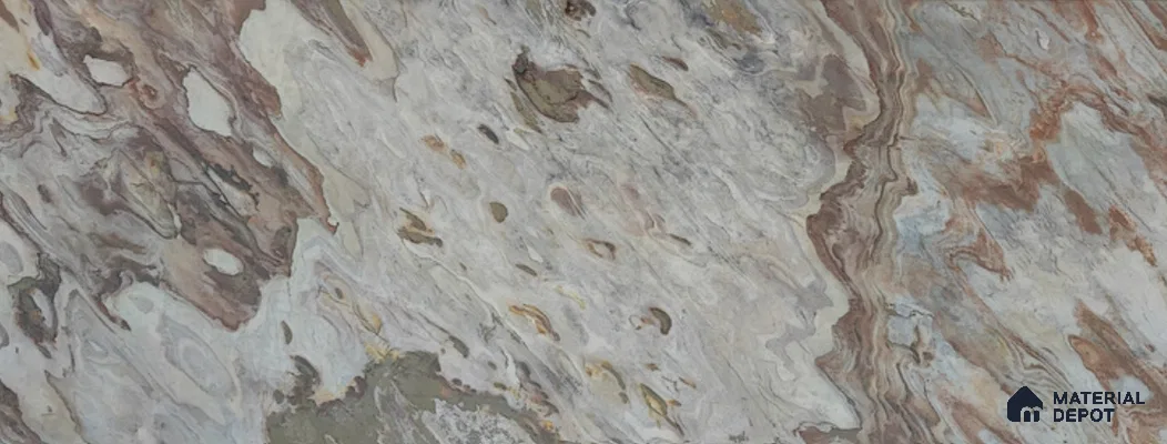 WL 00352 B Massive Opaque Design 10 ft x 4 ft Stone Veneer - 4 mm | Suitable for Facade, Wardrobe & Bedroom