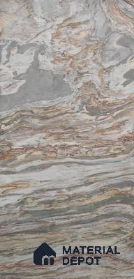 WL 00251 B Natural Stonier Opaque Design 8 ft x 4 ft Stone Veneer - 4 mm | Suitable for Facade, Wardrobe & Bedroom